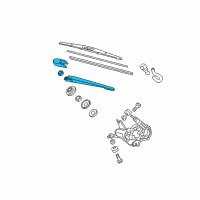 OEM Honda Arm, Rear Wiper Diagram - 76720-SWA-003