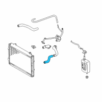 OEM 2001 Toyota 4Runner Lower Hose Diagram - 16572-62090