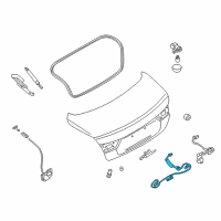 OEM 2015 Infiniti Q50 Switch Assy-Trunk Opener Diagram - 25380-4GA0A