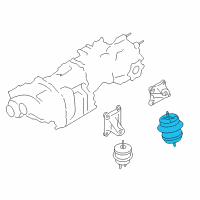 OEM 2010 Nissan GT-R Engine Mounting Insulator Assembly, Center Diagram - 11340-JF00C
