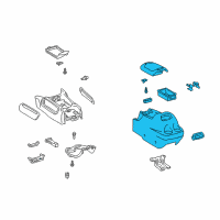 OEM 2004 Toyota Tundra Console Assembly Diagram - 58910-0C021-B0