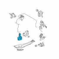 OEM Scion Front Insulator Diagram - 12361-27030