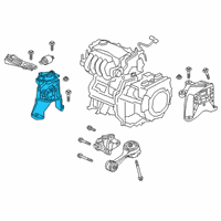 OEM 2021 Honda Clarity Mounting, Engine Side Diagram - 50820-TRW-A04