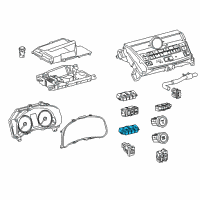 OEM 2019 Lexus NX300 Control & Panel Assembly Diagram - 84010-48521