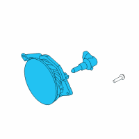 OEM Ford Mustang Fog Lamp Assembly Diagram - AR3Z-15200-A