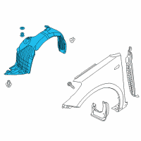 OEM 2015 Kia Forte5 Guard Assembly-Front Wheel Diagram - 86812A7000