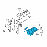 OEM 2009 Kia Spectra5 Pan Assembly-Engine Oil Diagram - 2152023604