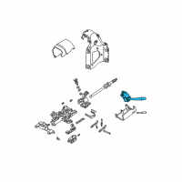 OEM 1997 Ford Aerostar Turn Signal & Hazard Switch Diagram - F89Z-13K359-AB