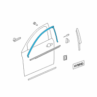 OEM 2008 Chevrolet Malibu Upper Molding Diagram - 25974542