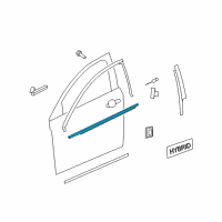 OEM 2008 Saturn Aura Belt Molding Diagram - 25974540