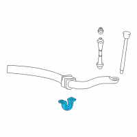 OEM 2004 Ford Explorer Stabilizer Bar Bracket Diagram - 4L2Z-5486-AA