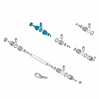 OEM 2019 Kia Optima Joint Kit-Front Axle Differential Diagram - 49582A8000