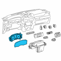 OEM Lexus LX570 Meter Assy, Combination Diagram - 83800-6AU80