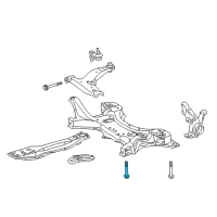 OEM 2013 Toyota Corolla Rear Brace Bolt Diagram - 90119-A0085