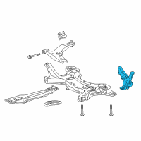 OEM 2012 Toyota Corolla Knuckle Diagram - 43211-02220