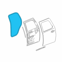 OEM 2012 Chevrolet Suburban 1500 Surround Weatherstrip Diagram - 22766415