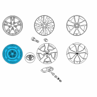 OEM 2011 Toyota Corolla Spare Wheel Diagram - 42611-20A50