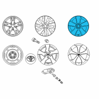 OEM Toyota Prius Plug-In Wheel, Alloy Diagram - 42611-47591