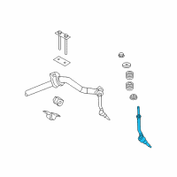 OEM 2004 Dodge Durango Link-STABILIZER Bar Diagram - 5135751AC