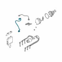 OEM 2001 Chrysler Sebring Sensor-CRANKSHAFT Diagram - MD349080