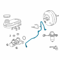 OEM 2014 Ram ProMaster 1500 Hose-Brake Booster Vacuum Diagram - 68167956AA