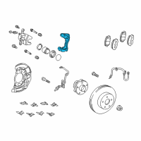 OEM 2015 Toyota RAV4 Caliper Support Diagram - 47721-12A70