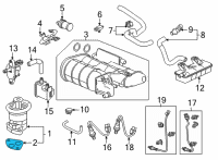 OEM Honda Insight Gasket, EGR Valve (Ishino Gasket) Diagram - 18715-PB2-000