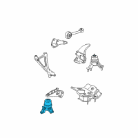 OEM 1996 Toyota Camry Front Mount Diagram - 12361-74241