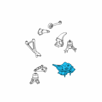 OEM 1995 Toyota Camry Side Mount Diagram - 12372-74370