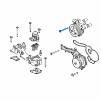 OEM 2010 Lincoln Town Car Auxiliary Pump Bolt Diagram - -W705738-S309