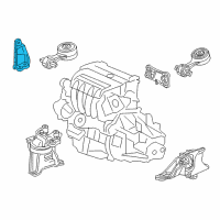 OEM 2014 Honda Civic Stay, Side Engine Mounting Diagram - 50625-TR7-A01