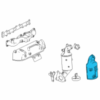 OEM 2021 GMC Savana 3500 Converter Shield Diagram - 55589485