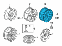 OEM 2022 Honda Civic W-DISK (18X8J) Diagram - 42700-T20-A71