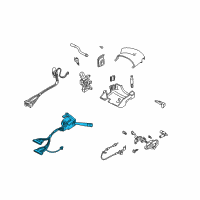 OEM 1997 Pontiac Trans Sport Front Wiper Switch Diagram - 26073715