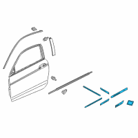 OEM 2011 Honda Accord SD MOLDING *NH578* Diagram - 08P05-TE0-112