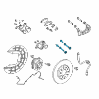 OEM 2016 Jeep Renegade Pin Kit-Disc Brake Diagram - 68263133AA