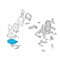 OEM 2010 Toyota Camry Seat Cushion Pad Diagram - 71511-06260