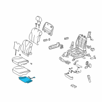 OEM 2008 Toyota Camry Seat Cushion Heater Diagram - 87510-06061