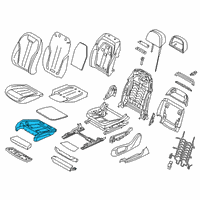 OEM 2018 BMW 530e Foam Section, Comfort Seat, A/C Diagram - 52-10-7-354-593