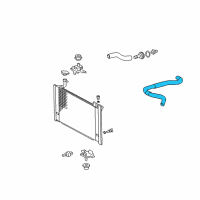 OEM 2008 Toyota Prius Lower Hose Diagram - 16571-21080