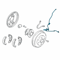 OEM Toyota Yaris Rear Speed Sensor Diagram - 89545-WB001