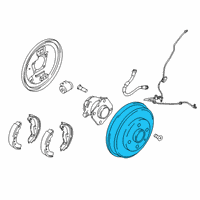 OEM Scion Brake Drum Diagram - 42403-WB001