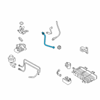 OEM 2006 Lincoln Zephyr EGR Tube Diagram - 6E5Z-9D477-GA