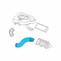 OEM 2010 Chevrolet HHR Intake Duct Diagram - 15865168