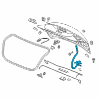 OEM 2017 Chevrolet Cruze Hinge Diagram - 23386580