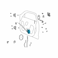 OEM 2004 Chrysler PT Cruiser Front Door Latch Diagram - 5067137AF