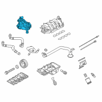 OEM Ford Oil Pump Diagram - JR3Z-6600-A