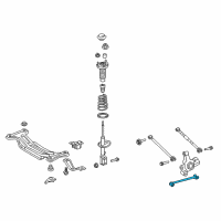 OEM 2017 Toyota Camry Strut Rod Diagram - 487A0-06011
