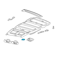 OEM 2001 Chevrolet Venture Lamp Asm, Dome Diagram - 12493745