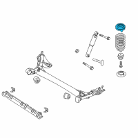 OEM 2014 Hyundai Elantra Rear Spring Pad, Upper Diagram - 55331-3X000